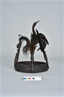 籐編木雕人像羽毛頭飾藏品圖，第20張